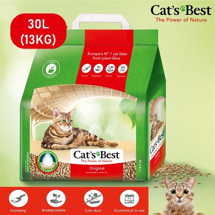 Cat's Best Original Oko Plus Litter / Clumping Cat Litter / Wood Litter