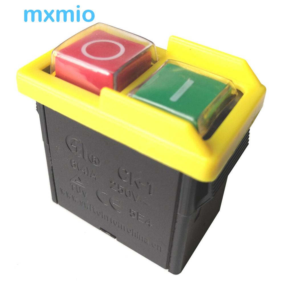 MXMIO Switches KJD6 5e4 AC 250V 6/4A Saw Cutter Drill On Off Pushbutton ...