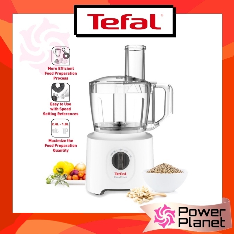 Tefal Double Force 3L Large Capacity Food Processor Bowl – Genuine, Gloss Black, MS-650524