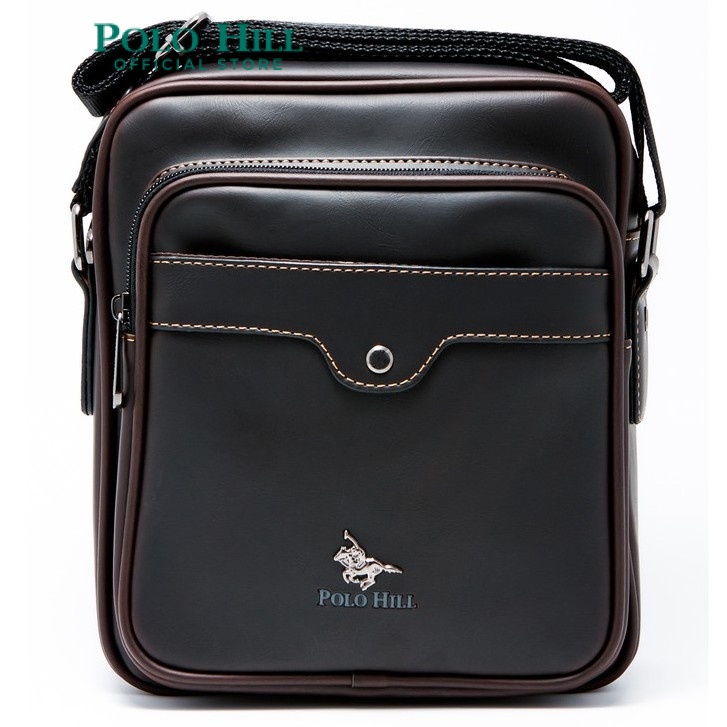 POLO HILL Mens Faux Leather Crossbody Messenger Bag M PHSB 1561 Shopee Malaysia