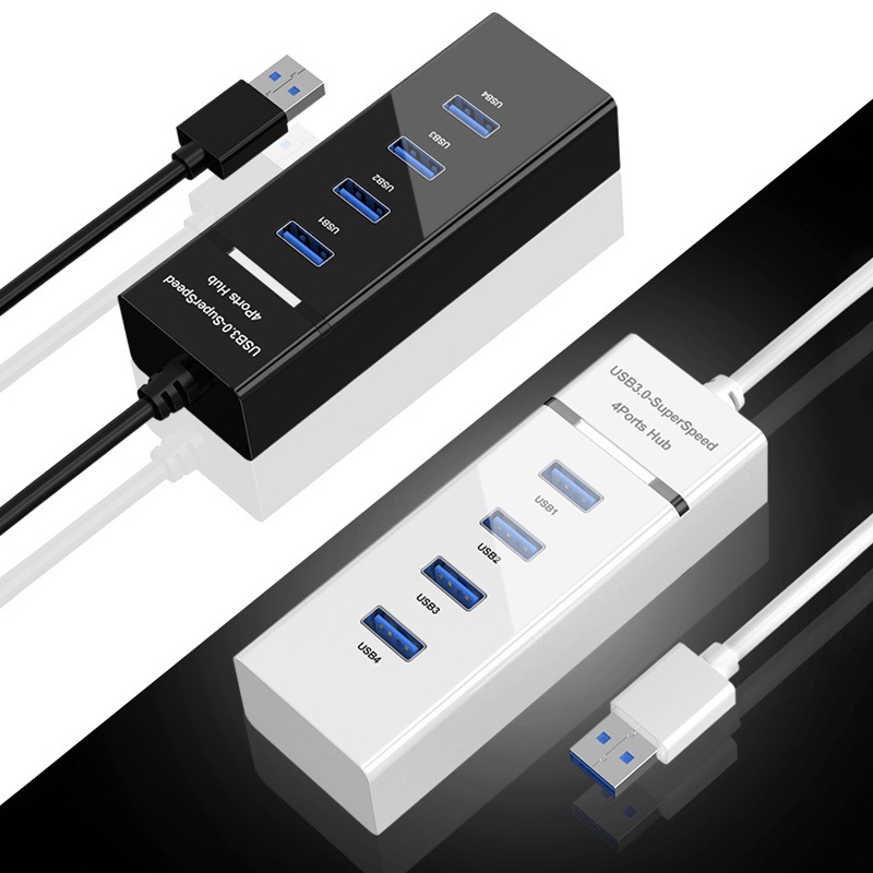 Multi USB Hub 3.0 Extension Cable Splitter Port Hub Extender 4 Port ...
