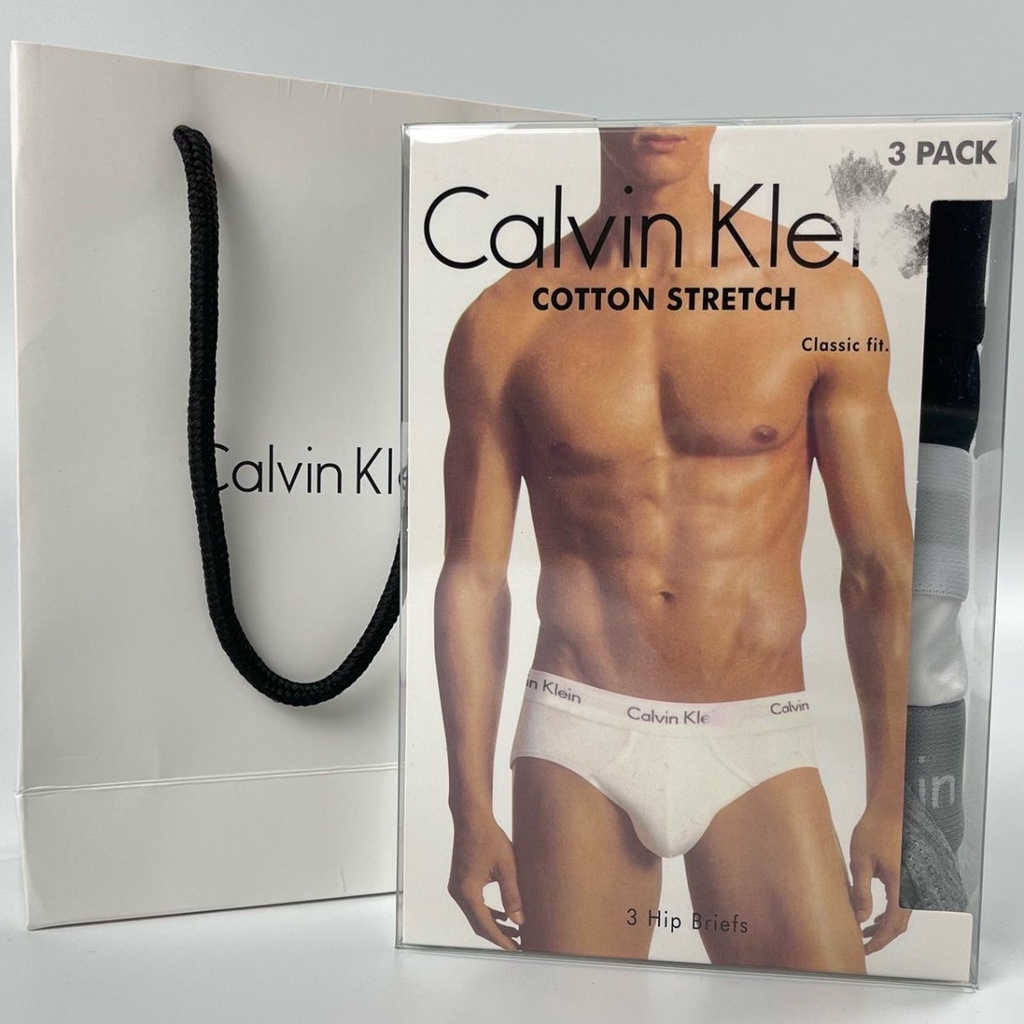 Calvin Klein Men's Low Rise Microfiber Hip Briefs Size 2XL 3-Pack Stretch