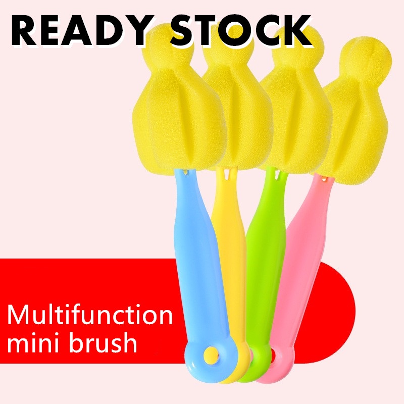 Babyhug 2 In 1 Bottle & Nipple Cleaning Brush - Blue