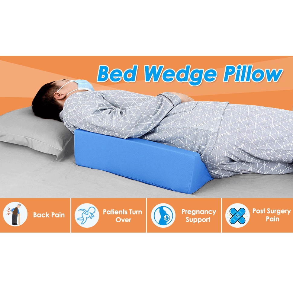 🇲🇾Triangle Wedge Pillow for Elderly Bedridden Patient High Density