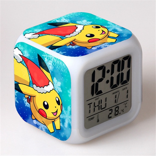 Pokemon Pikachu Alarm Clock Pikachu Children'S Gift Student Gift Color ...