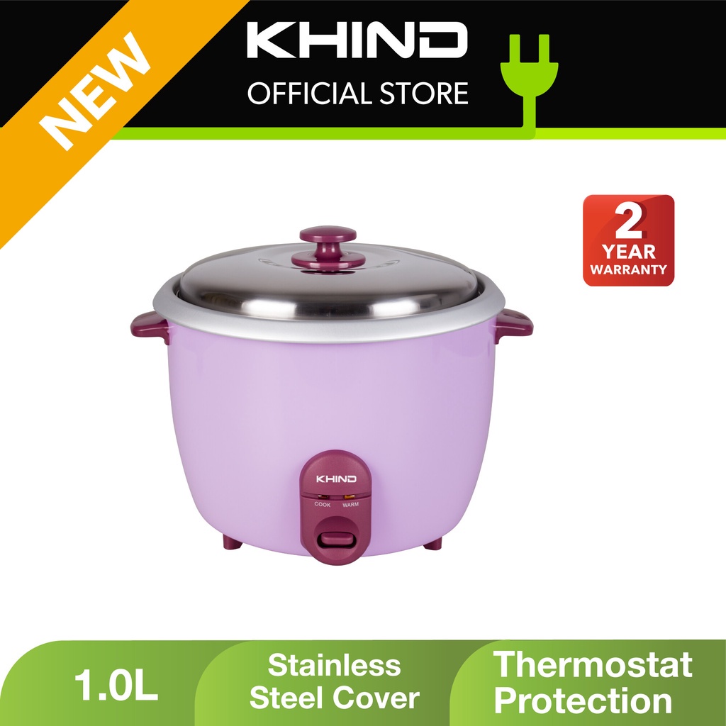 1L Electric Rice Cooker (Purple)