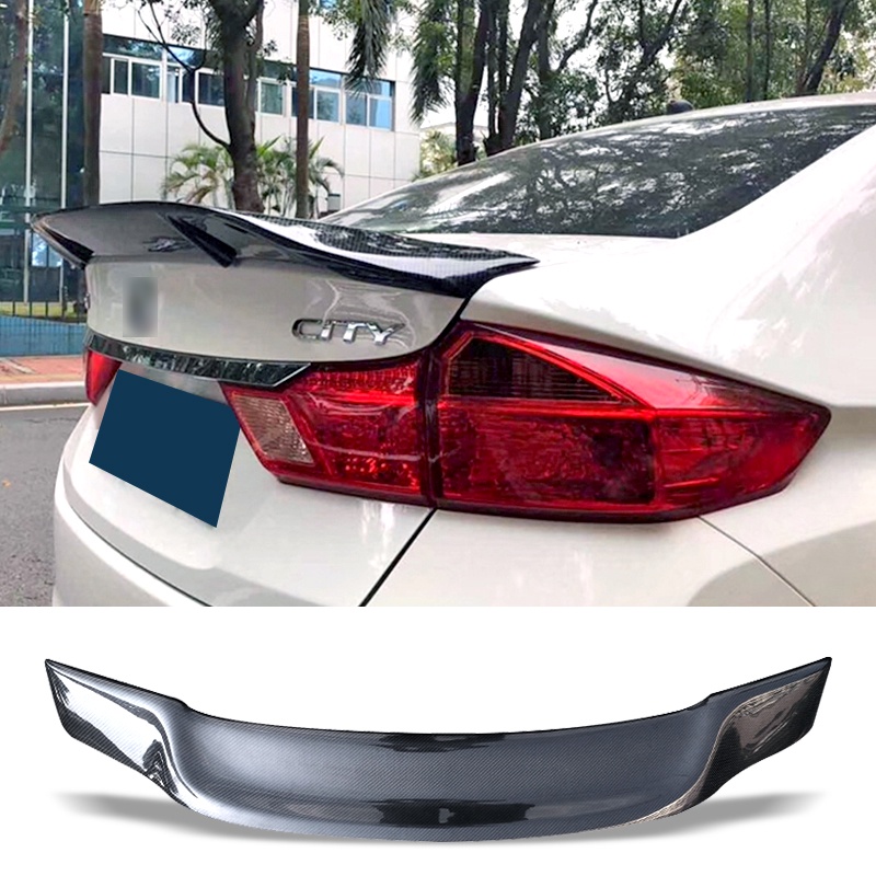 Car Trunk Spoiler Carbon Fiber Frp Auto Rear Trunk Wing R Style Refit Accessories Spoiler For