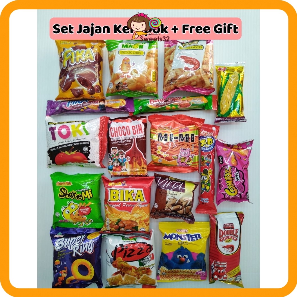 Set Jajan Viral Keropok 18pcs + Free Gift (HALAL) | Shopee Malaysia