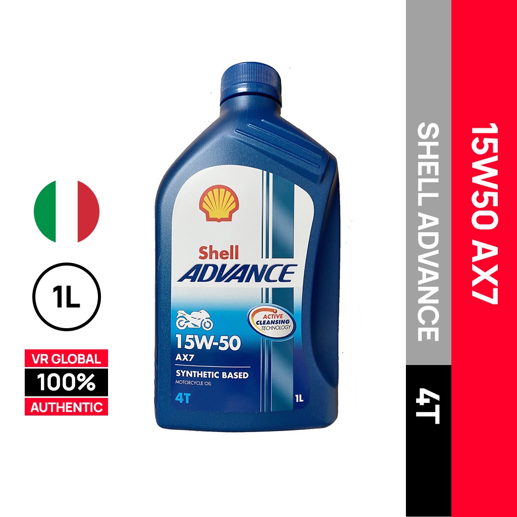 SHELL ADVANCE AX7 15W50 4T ENGINE OIL MALAYSIA 1L Shopee Malaysia