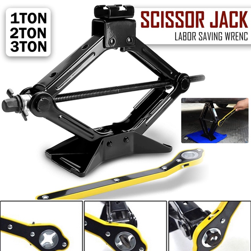 Manual Scissors Jack Car Heavy Duty Car Double Tooth Jack Kereta Jack