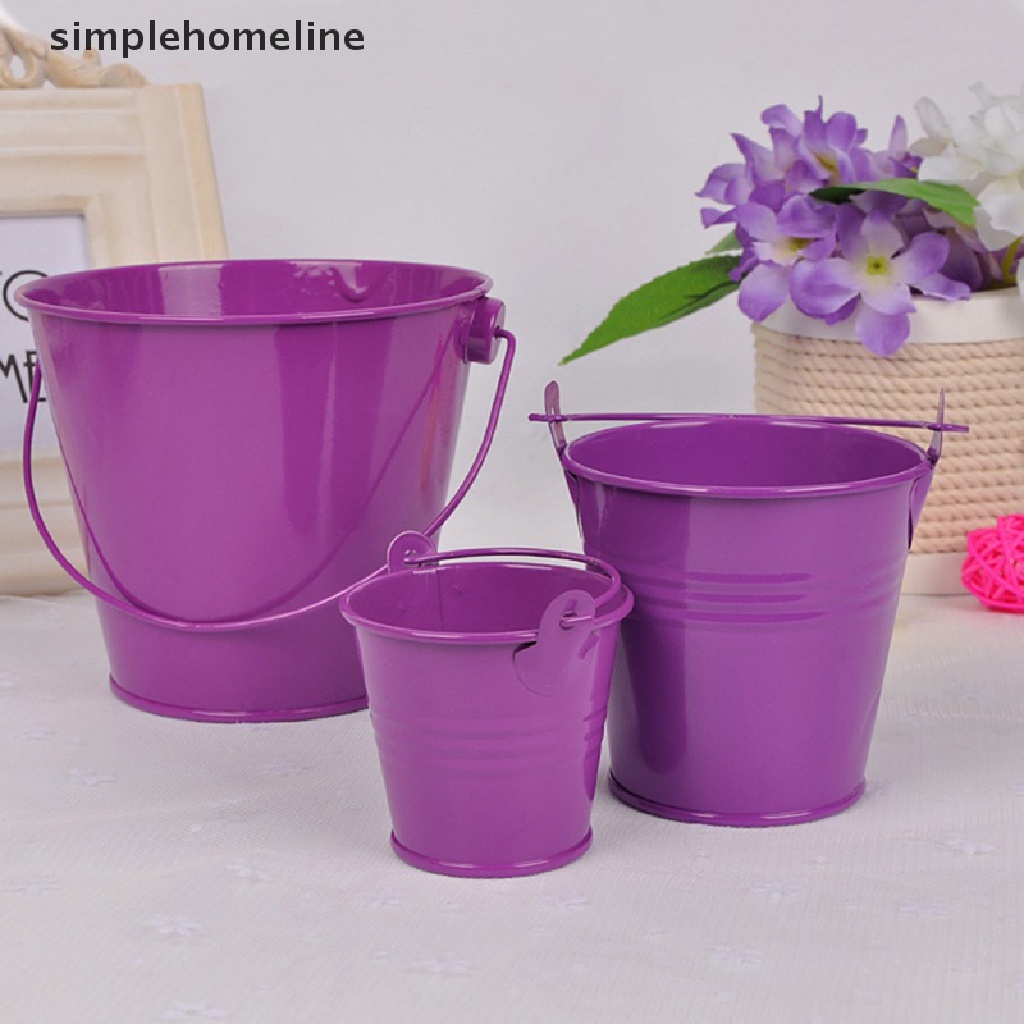 simplehomeline Mini Metal Colorful Bucket Candy Keg Pails Wedding Party