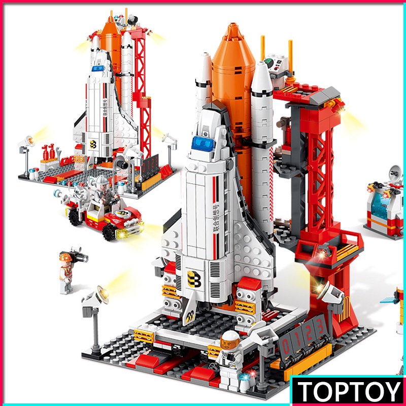 Space Shuttle Blocks Toys Aerospace Building Blocks Rocket Launch ...