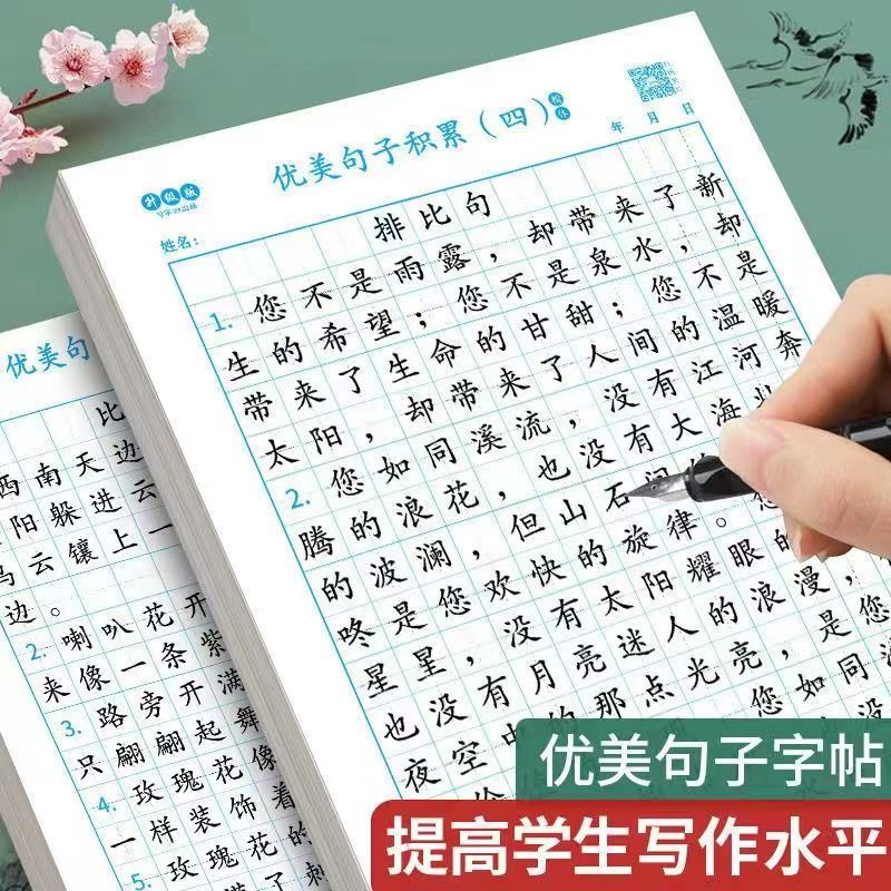 In writing this beautiful练字本每日一练优美句子积累字帖小学生专用好词好句钢笔硬笔书法-翰林文体阁 | Shopee ...