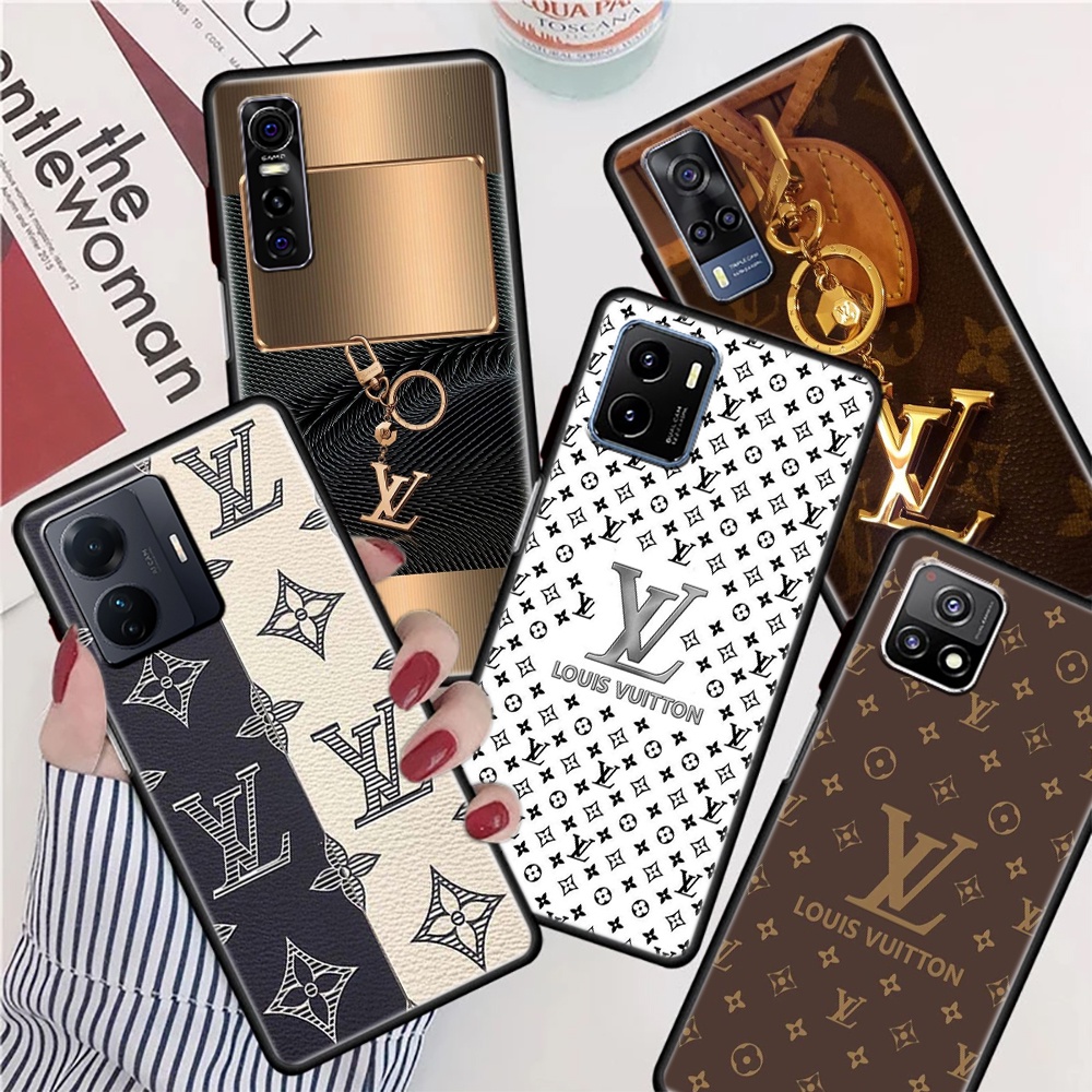 Fashion LV logo Vivo Y11S Y12S Y12A Y12 Y3S Y15A Y15S Y17 Y15 Y20 Y20I Y20S  Silicone shockproof TPU Straight Side Liquid Phone Case | Shopee Malaysia