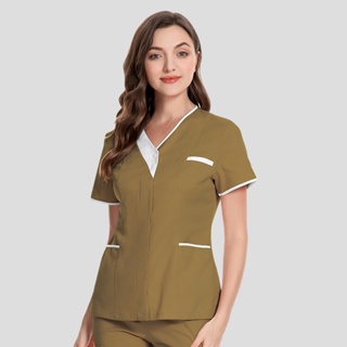 New Multicolor Cotton Women and Men Beauty Salon Nursing Uniform - China  Solid Uniforms and Doctor Uniform price