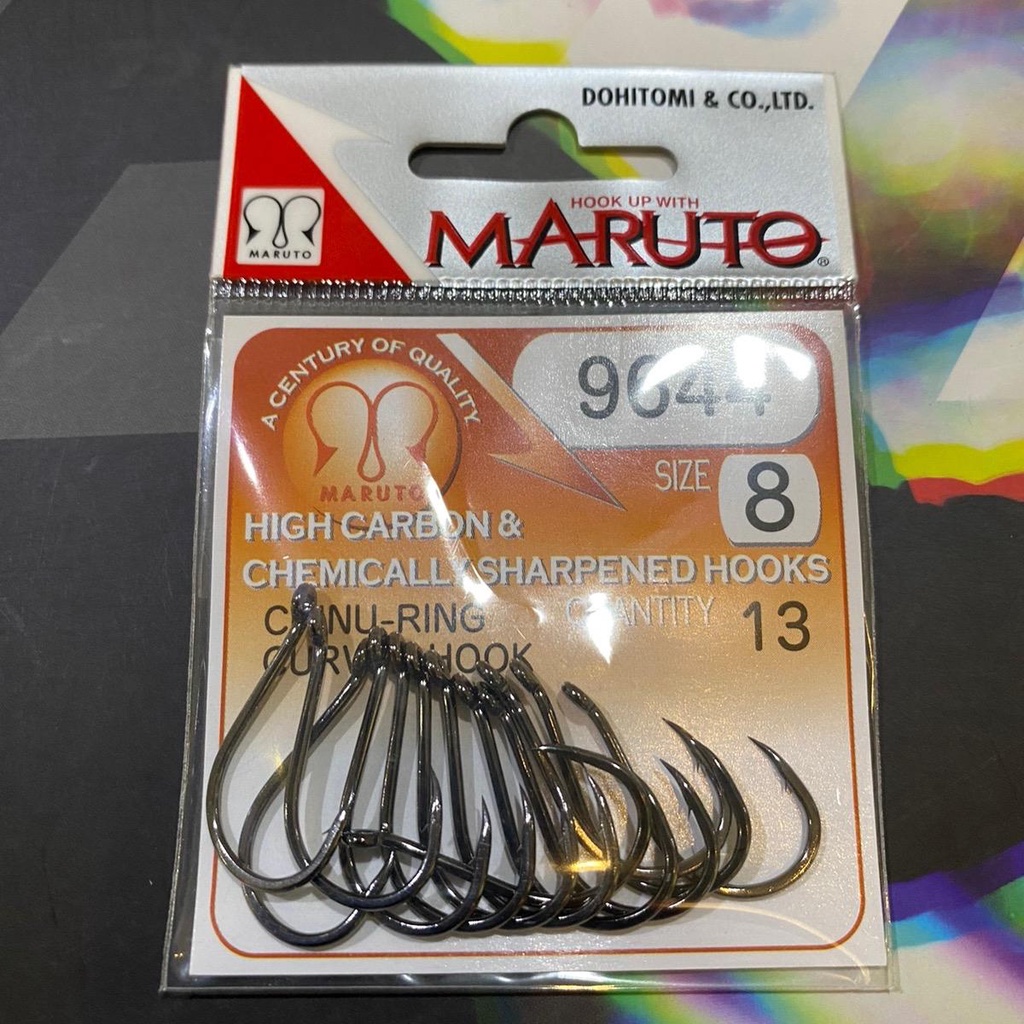 MARUTO JAPAN 9644 Chinu Ring Curved Hook - Chinu Fishing Hook Mata