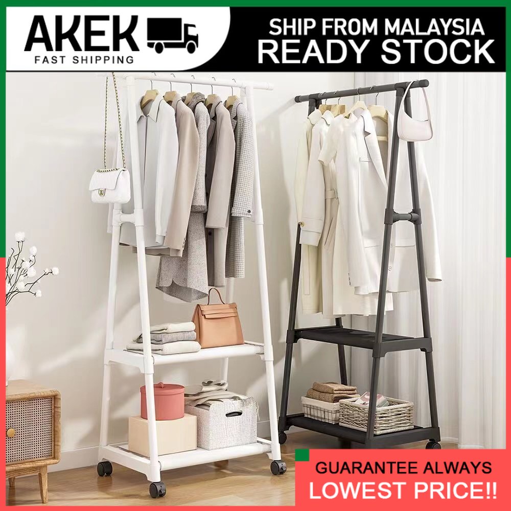 Korean DIY Wardrobe Storage Rack Cabinet Clothes Bedroom Wardrobe ...
