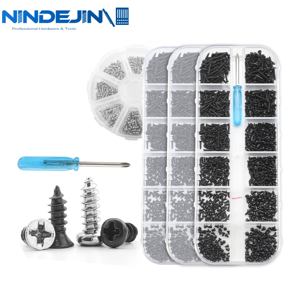 woshilaoDS 800 Pcs Assortiment de Micro Vis, Set de Mini Visser, M1 M1