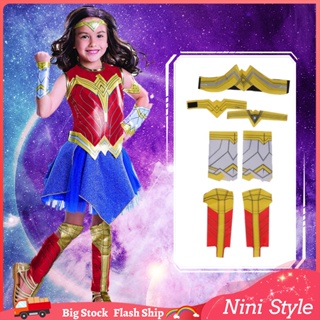 Childs Wonder Woman Fancy Dress Superhero Costume Princess Diana Girls Book  Week