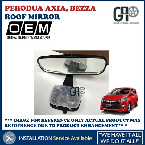 PERODUA AXIA, BEZZA ROOF MIRROR / INTERIOR MIRROR (OEM PART) | Shopee ...