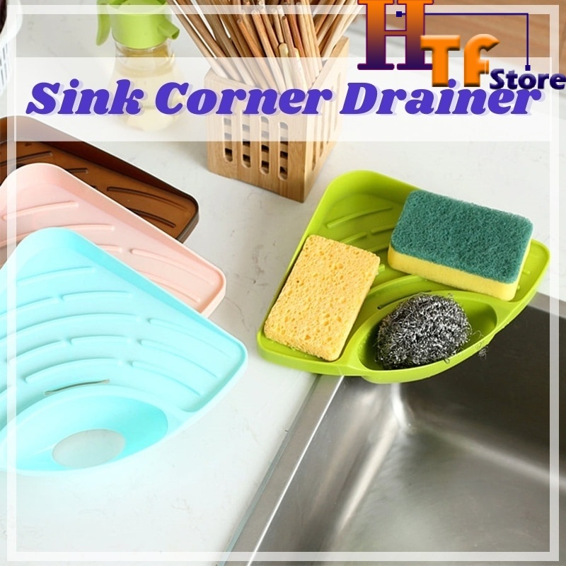 Sink Corner Drainer Strainer Holder Storage MultiFunction Corner