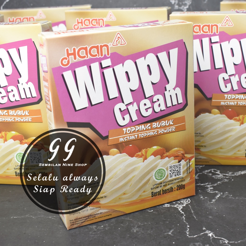 Wippy Cream 200gram Haan Whipping Cream Powder Topping Whip Toping Cream Powder Shopee Malaysia