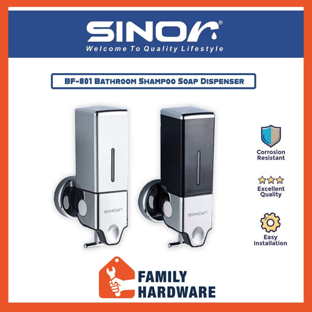 Sinor BF-801 Series Soap Dispenser Bathroom Shampoo Soap Dispenser ...