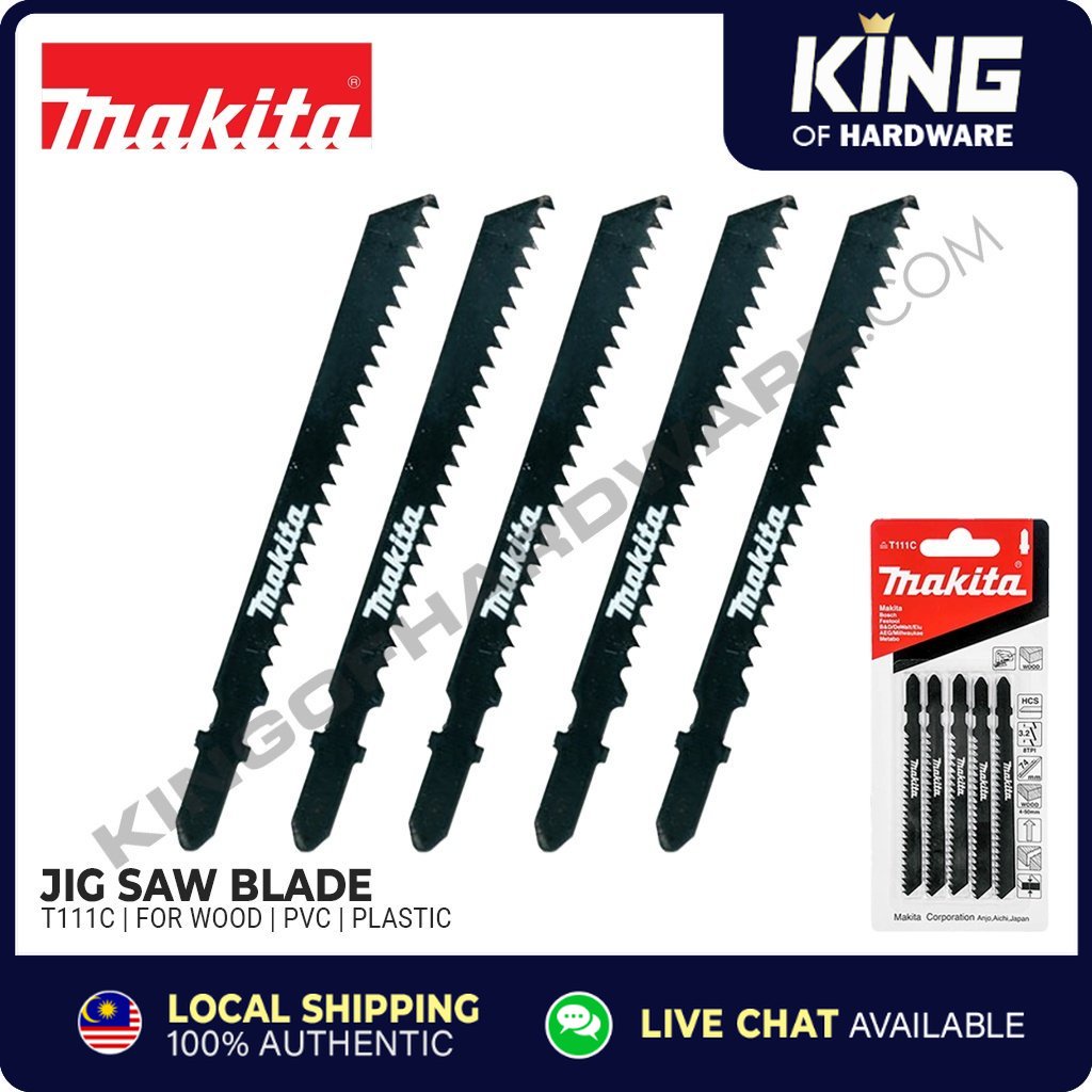 Makita Jig Saw Blade T111C Mata Potong Papan Kayu For Cutting Wood
