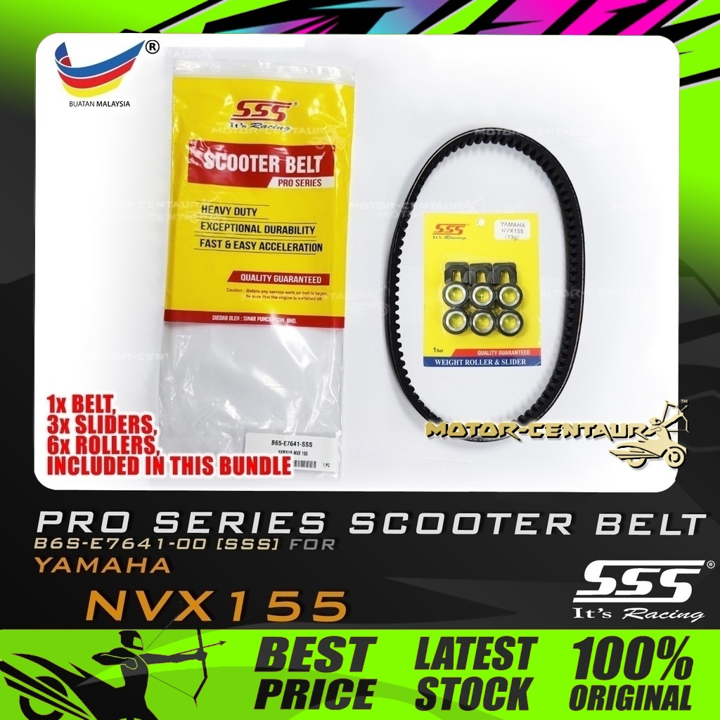 TALI SAWAT SKUTER SSS PRO SERIES SCOOTER DRIVE V-BELT, ROLLERS, SLIDERS ...