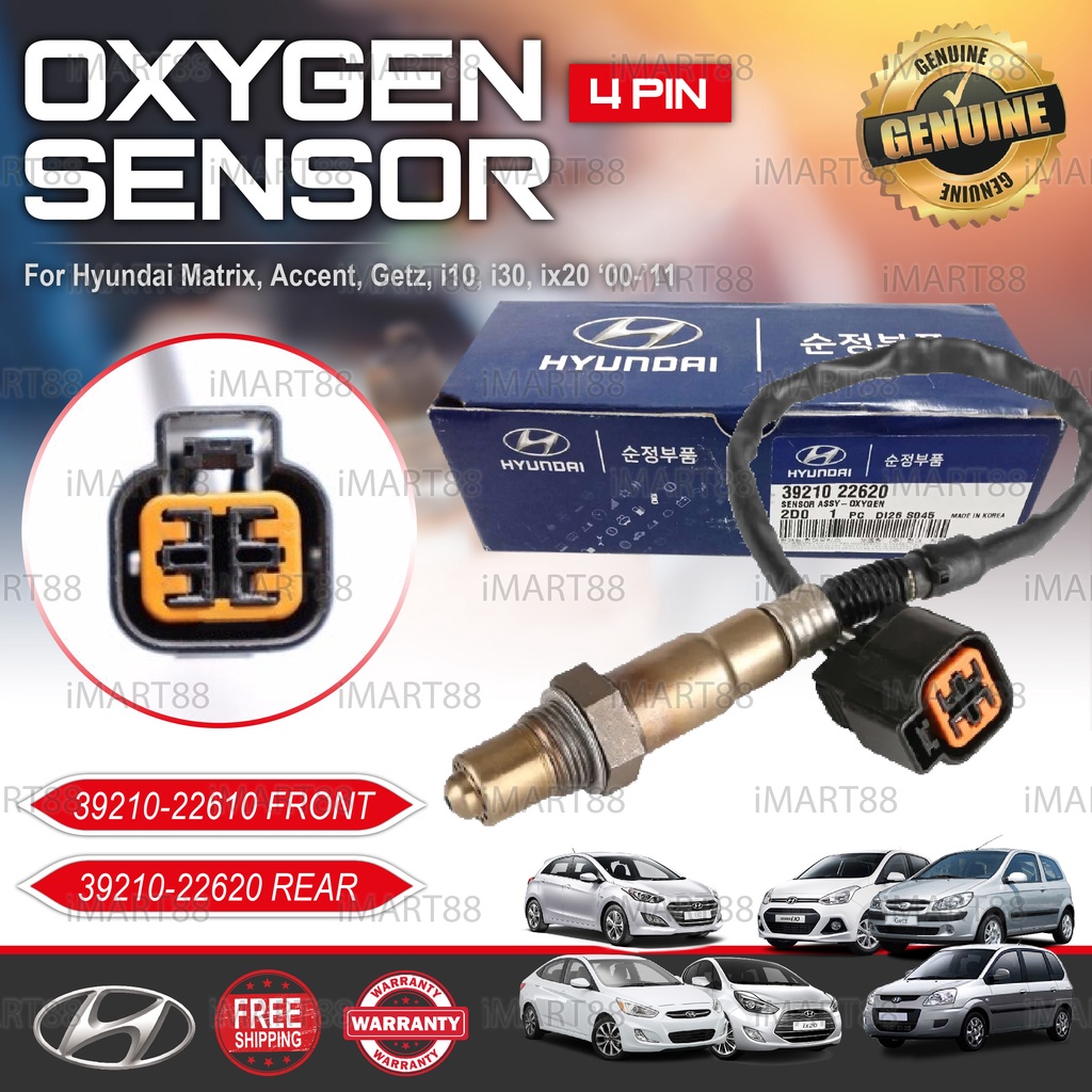 Hyundai O2 Oxygen Sensor Exhaust Sensor 39210 22620 22610 Front And Rear Accent Getz Matrix I10 3932