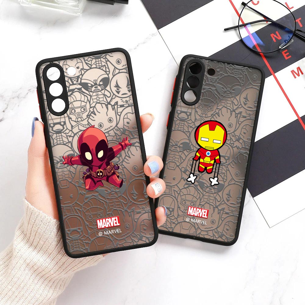 Marvels Comics Deadpool Ironman Shockproof Armor Clear Silicone Phone ...