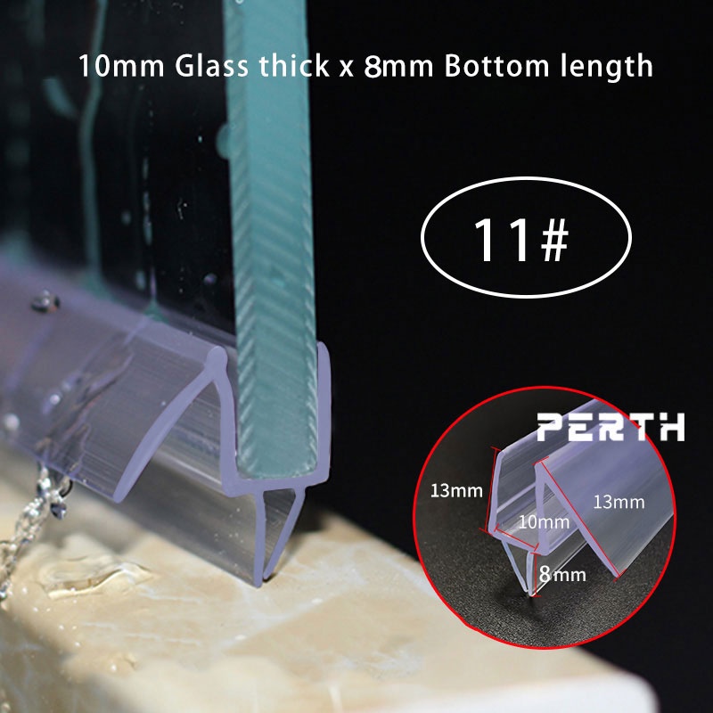 Shower Room Bathroom Glass Door Bottom Seal Strip Shower Screen Seals