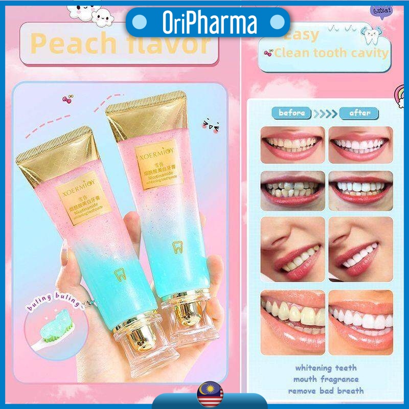 ORIGINAL XOERMIOY Whitening Toothpaste Niacinamide Remover Putihkan