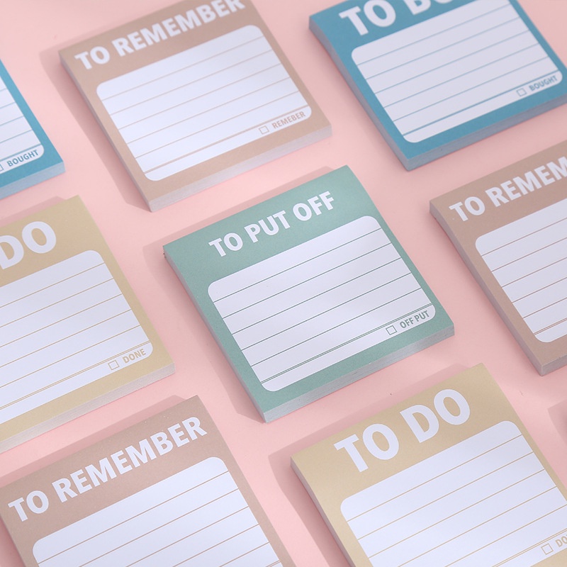 60 sheets sticky notes todo memo list sticky note pad shopee malaysia