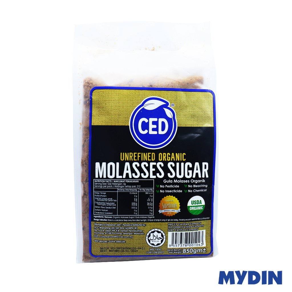 CED Unrefined Organic Molasses Sugar (850g) Shopee Malaysia
