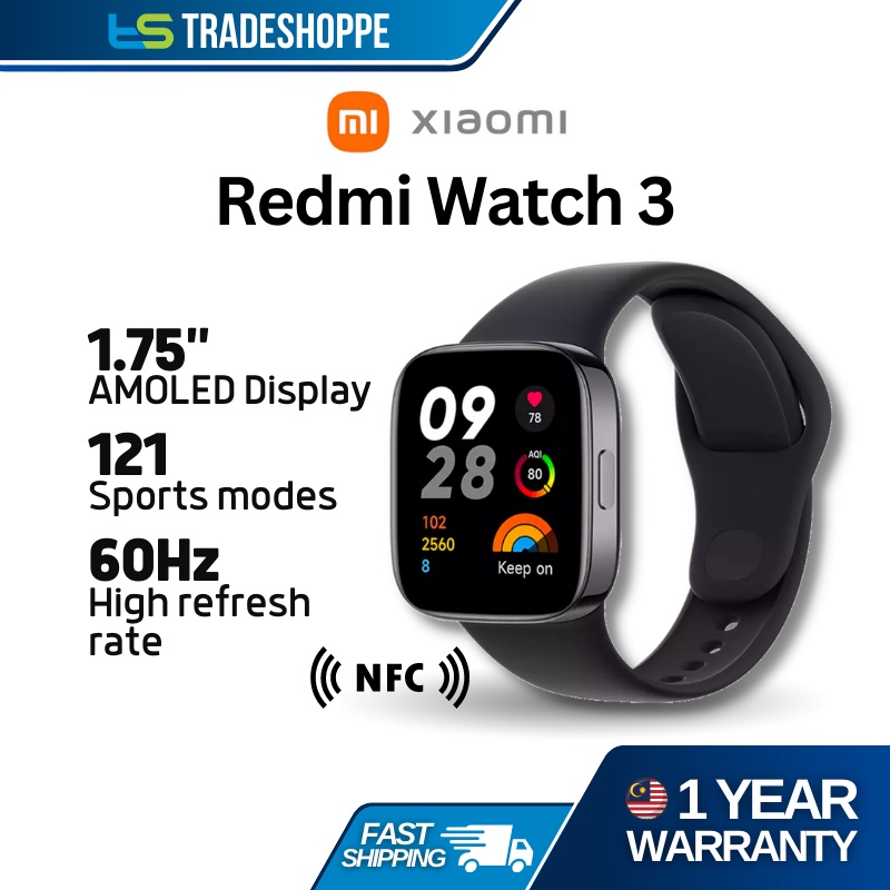 Redmi Watch 3 with 1.75″ AMOLED display, Bluetooth calling and GPS goes  global