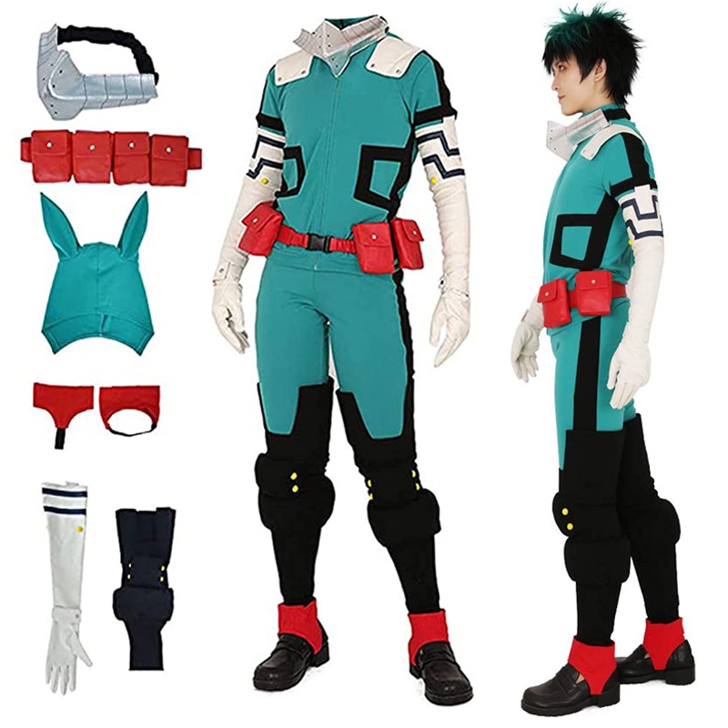 Midoriya Izuku Deku Battle Cosplay Costume Anime My Hero Academia ...