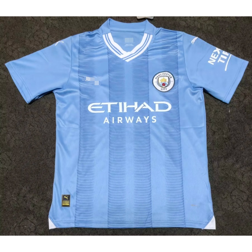 hot new Harland 23/24 Manchester City home fan version soccer jersey ...