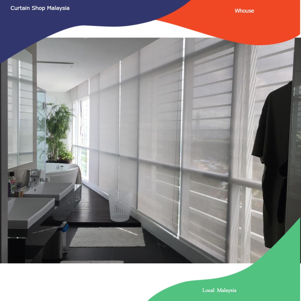 Premium Sunscreen Roller Blinds Price calculate Per SQFT Shopee Malaysia