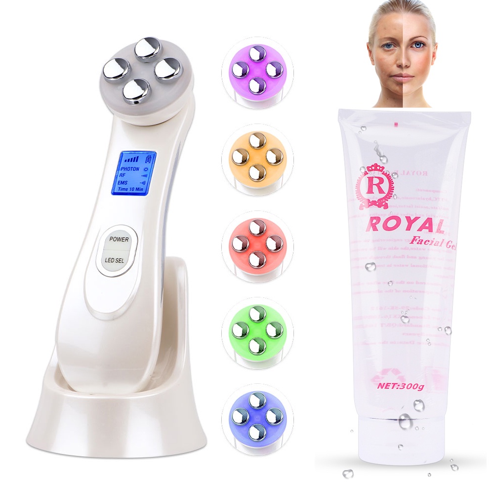 EMS Electroporation Facial Beauty RF Radio Frequency Device with Skin ...