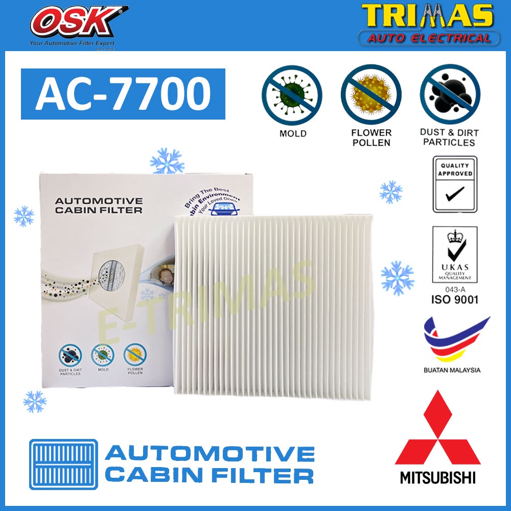 OSK Cabin Filter Mitsubishi ASX Lancer Evo Triton Outlander Penapis Air