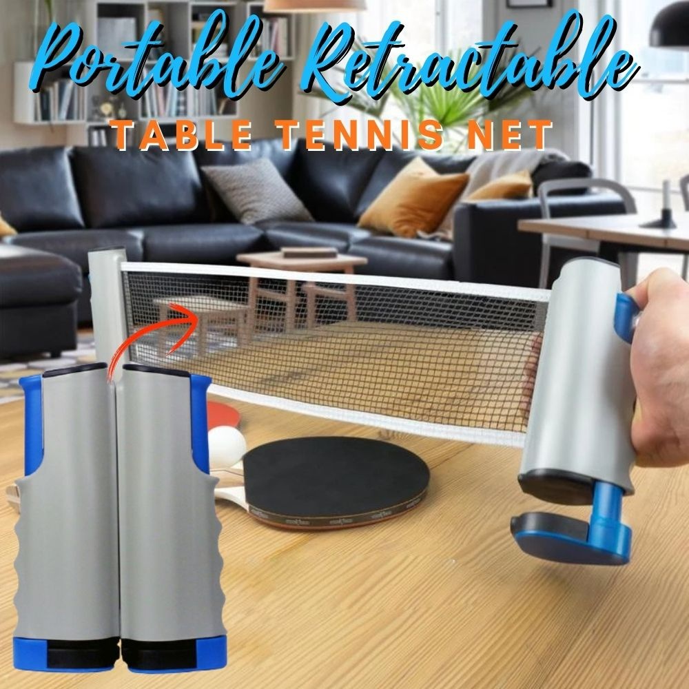 Portable Retractable Table Tennis Net, Instant Ping Pong Set Kids Game