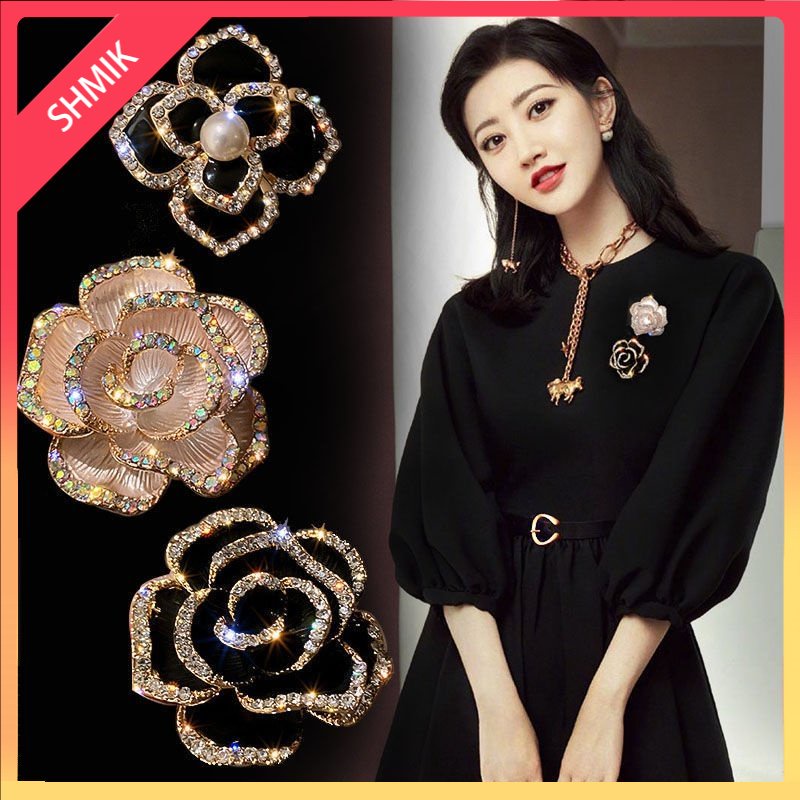 NULLUS CAMELLIA LAPEL BROOCH LONG 組み入れ COAT 3