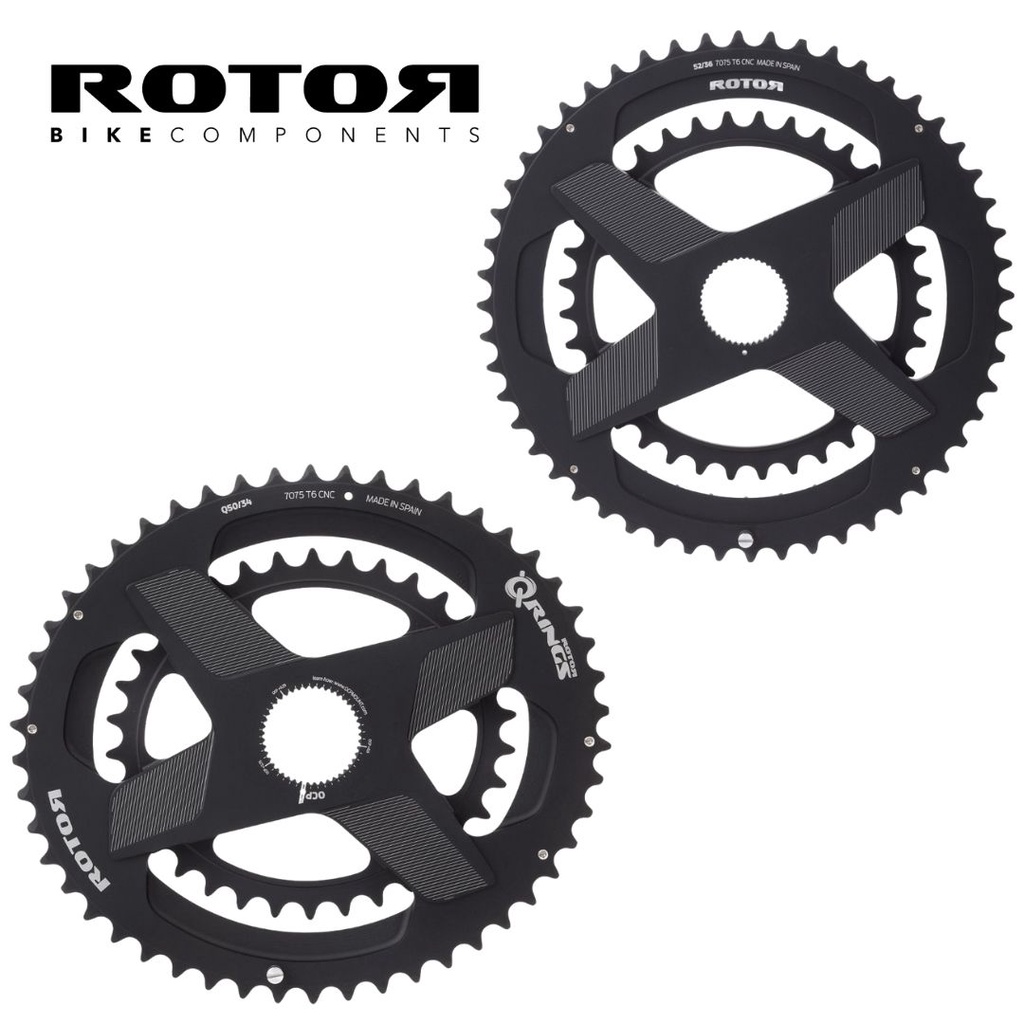 Rotor QRings Direct Mount Road Double Chainring OCPmount spider