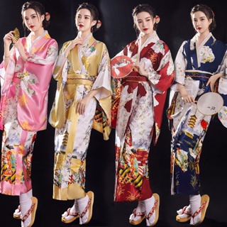White Men Yukata Bathrobe Japanese Samurai Clothing Traditional Kimono  Haori Male Anime Cosplay Robe Gown Halloween Costume