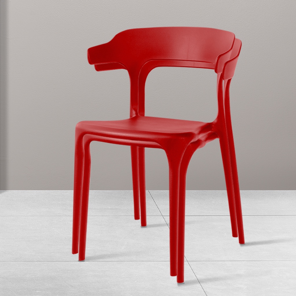 KENZZO Plastic Chair kerusi meja makan Plastic Dining Chair Elegant