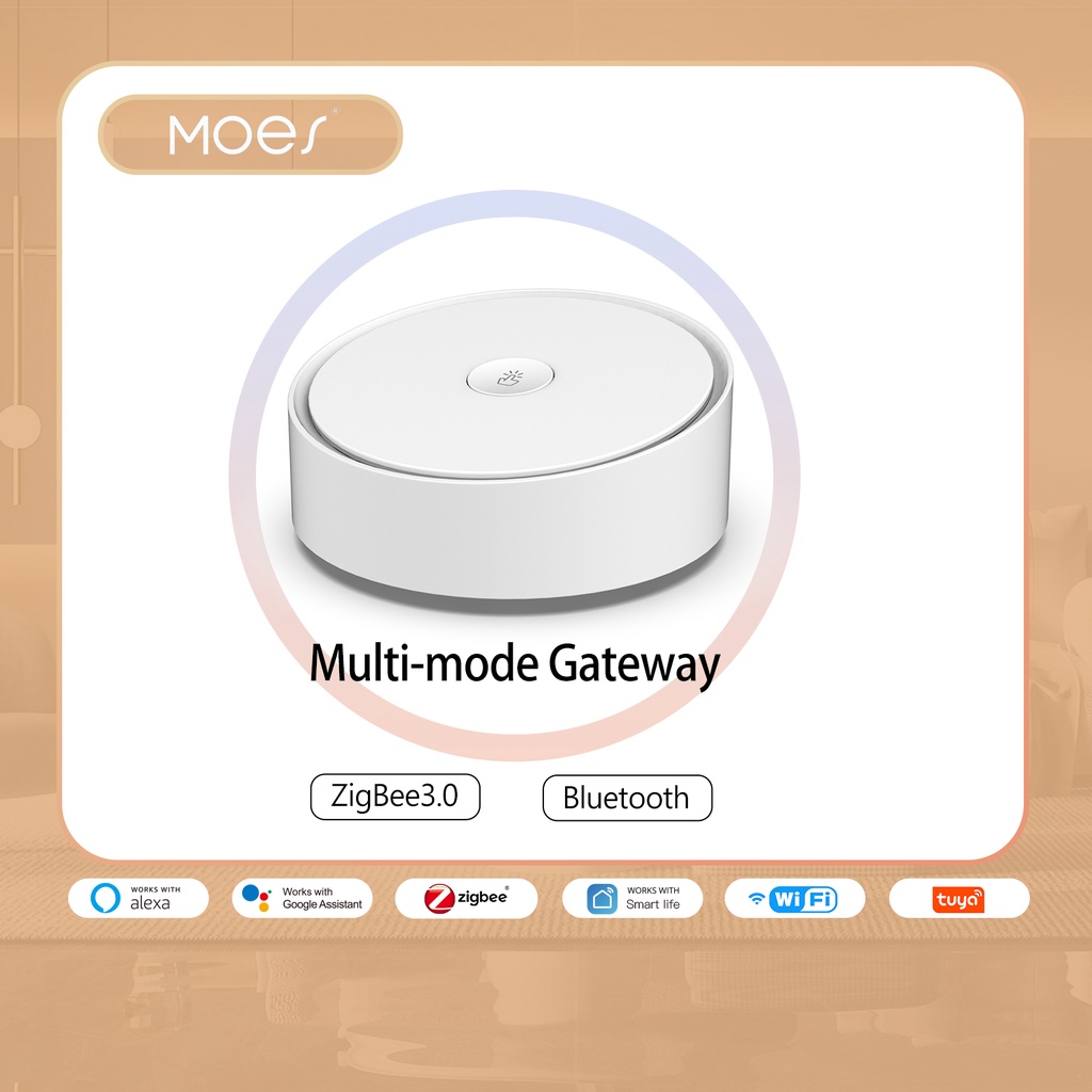 MOES Multi-Mode Smart GatewayZigBee WiFi Bluetooth Mesh Hub Bridge