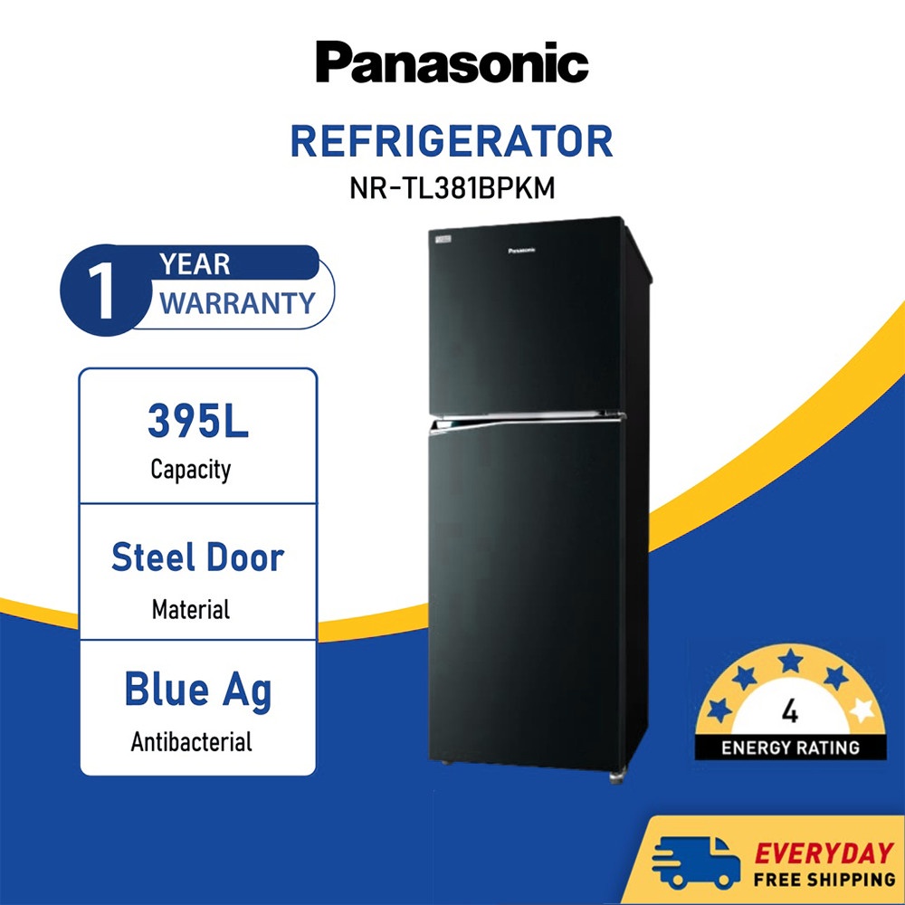 Panasonic Nr-Tl381 395L Inverter Energy Saving 2-Door Top Freezer ...