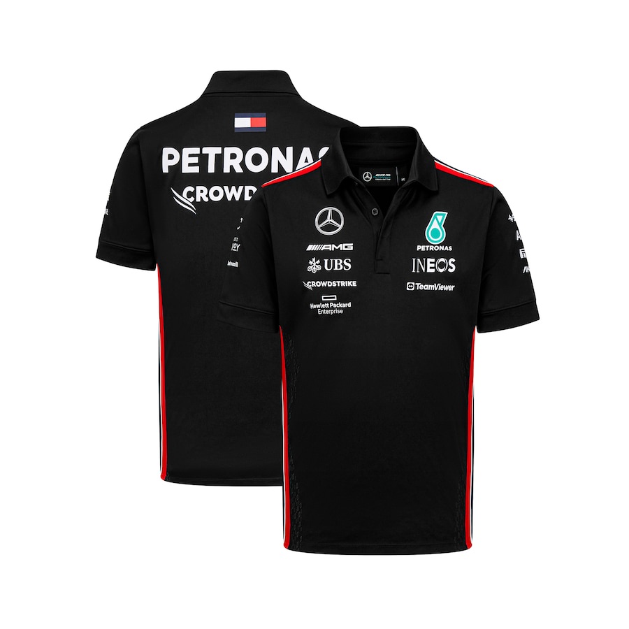 Mercedes AMG Petronas F1 2023 Team Polo Shirt Summer Short Sleeve ...