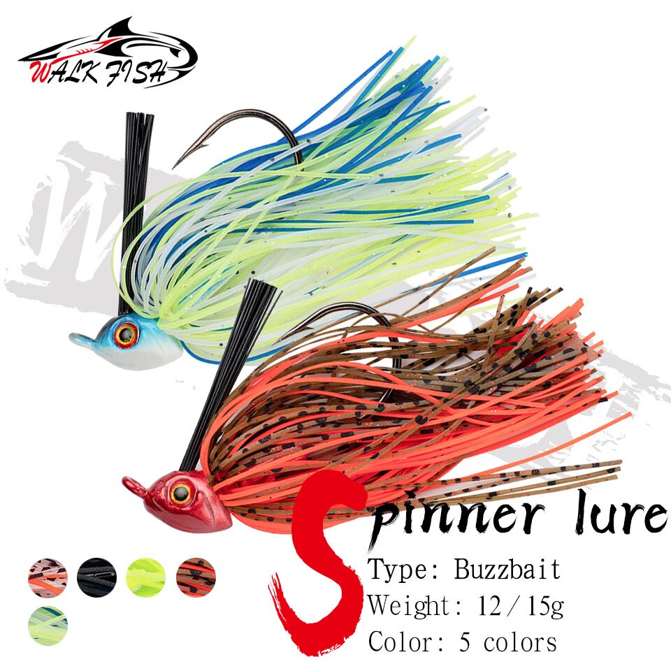 Walk Fish G G Spinner Bait Weedless Jig Bass Jig Chatter Bait Fishing Lure Chatterbait